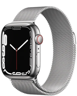 Apple Watch Series 7 (GPS + Cellular) 41mm Steel Milanaise Armband​