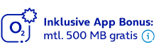 Inklusive App Bonus: mtl. 500 MB gratis