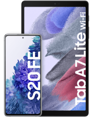 Samsung Galaxy S20 FE mit Tab A7 Lite WiFi mit o2 Free Unlimited Max