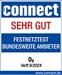  Connect Festnetz: Ergebnis im Connect Test Festnetz Bundesweite Anbieter - sehr gut

