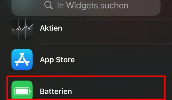 iPhone 14 Akku Tauschen: Akkuzustand Widgets