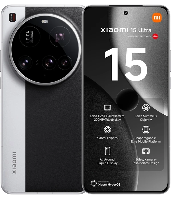 Xiaomi 15 Ultra Vorder- und Rückseite(© Xiaomi)
Xiaomi 15 Ultra Vorder- und Rückseite