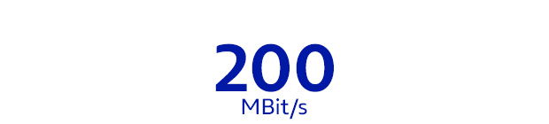 200 MBit/s