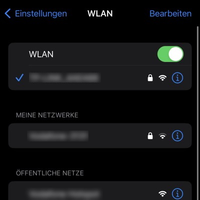 WLAN Passwort anzeigen: WLAN Einstellungen iOS