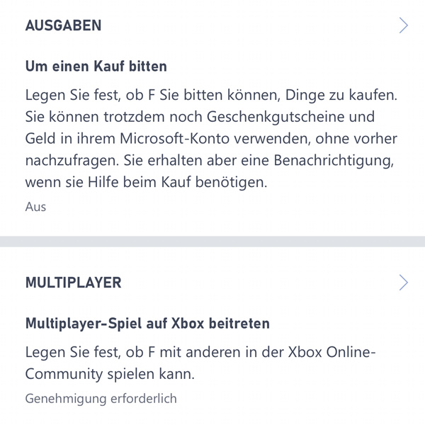 Einstellungen für Ausgaben und Multiplayer