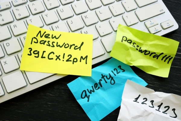 Passwörter anzeigen Bunte Zettel