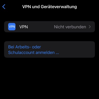 VPN iPhone Anleitung 3