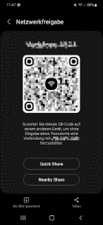 Screenshot des QR-Codes