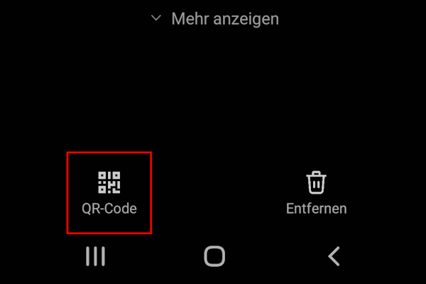 Screenshot der Detailansicht des WLANs