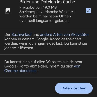 Verlauf löschen Handy: Anleitung Chrome 3