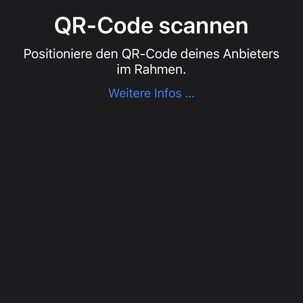 iPhone eSIM QR-Code scannen