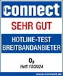  Connect Hotline-Test Breitbandanbieter "sehr gut"
