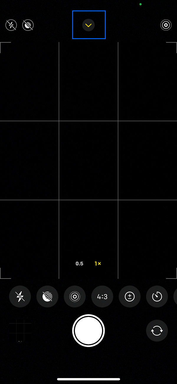 iPhone: „Pfeil“-Icon in der Kamera-App
