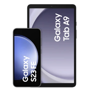 Samsung Galaxy S23 FE mit Galaxy Tab A9 WiFi