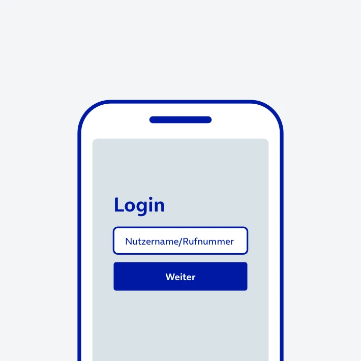 1. Schritt: Login in Mein o2