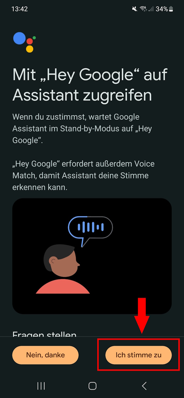 Mit „Hey Google“ auf Assistant zugreifen