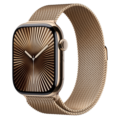 Apple Watch Series 10 in 46 mm und Gold