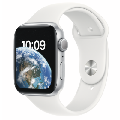 Apple Watch SE in 44 mm und Silber