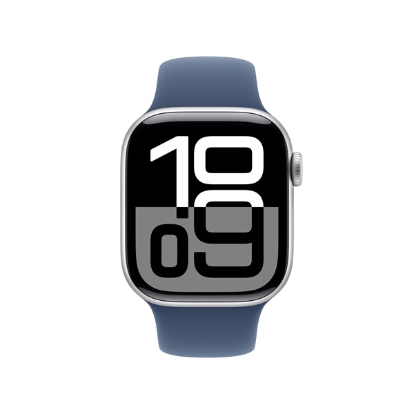 Apple Watch 10 aus Aluminium in der Frontalansicht