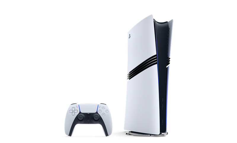 Konsole und Controller der PlayStation 5 Pro