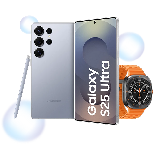  Samsung Galaxy S25 Ultra + Galaxy Watch Ultra
