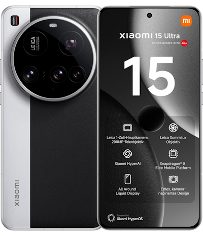 Xiaomi 15 Ultra in Silver Chrome