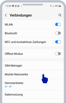 Screenshot des Android-Bildschirms