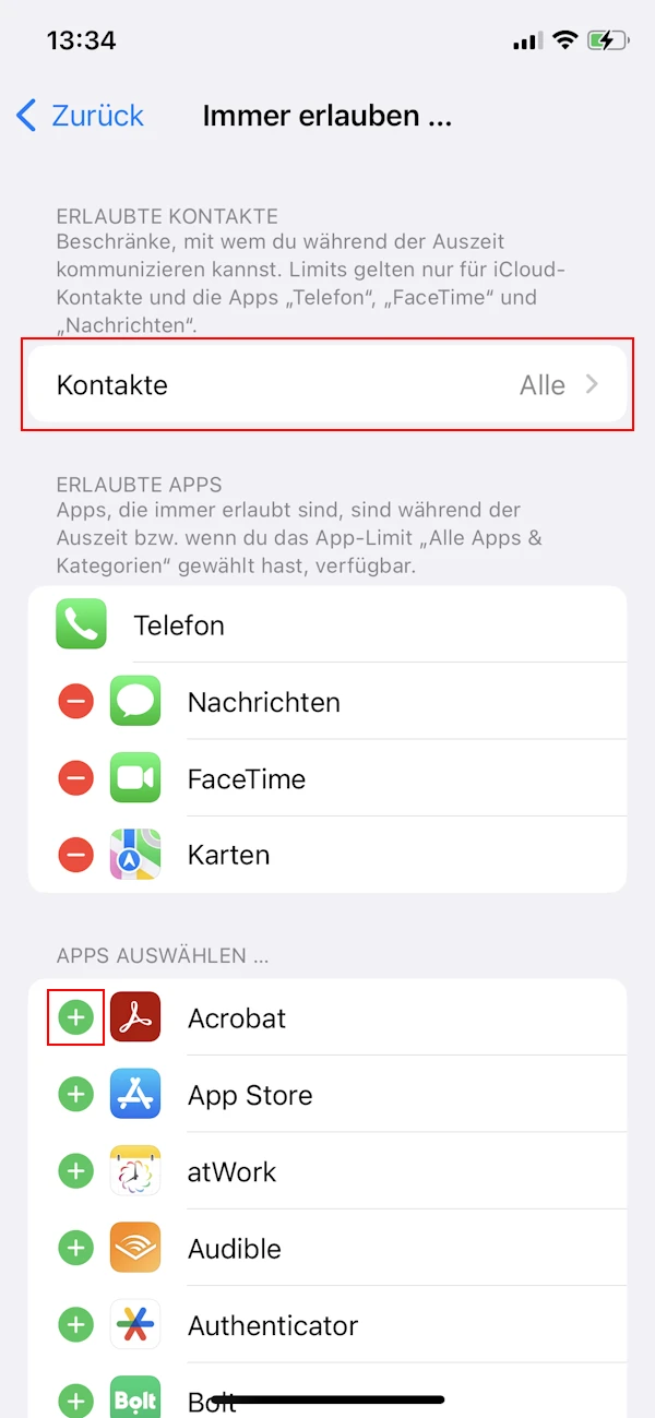 Immer erlauben Screenshot(© Telefónica)
Screenshot von Immer erlauben