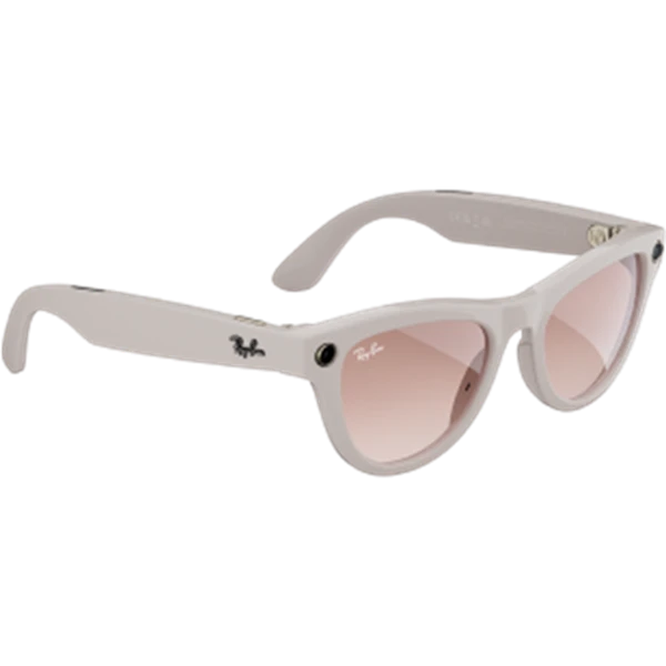 Rosa-weiße Ray-Ban Meta von der Seite(© Meta)
Rosa-weiße Ray-Ban Meta von der Seite