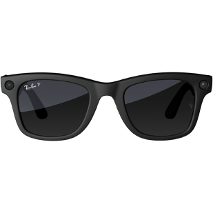 Ray-Ban Meta in Schwarz von vorn