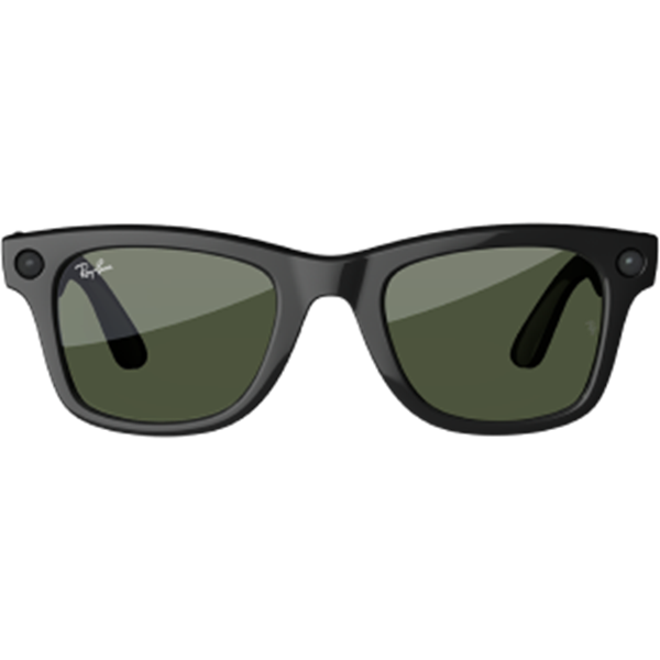 Ray-Ban Meta in Schwarz-Grün von vorn