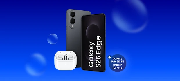  Samsung Galaxy S25 Edge mit Buds 3 Pro
