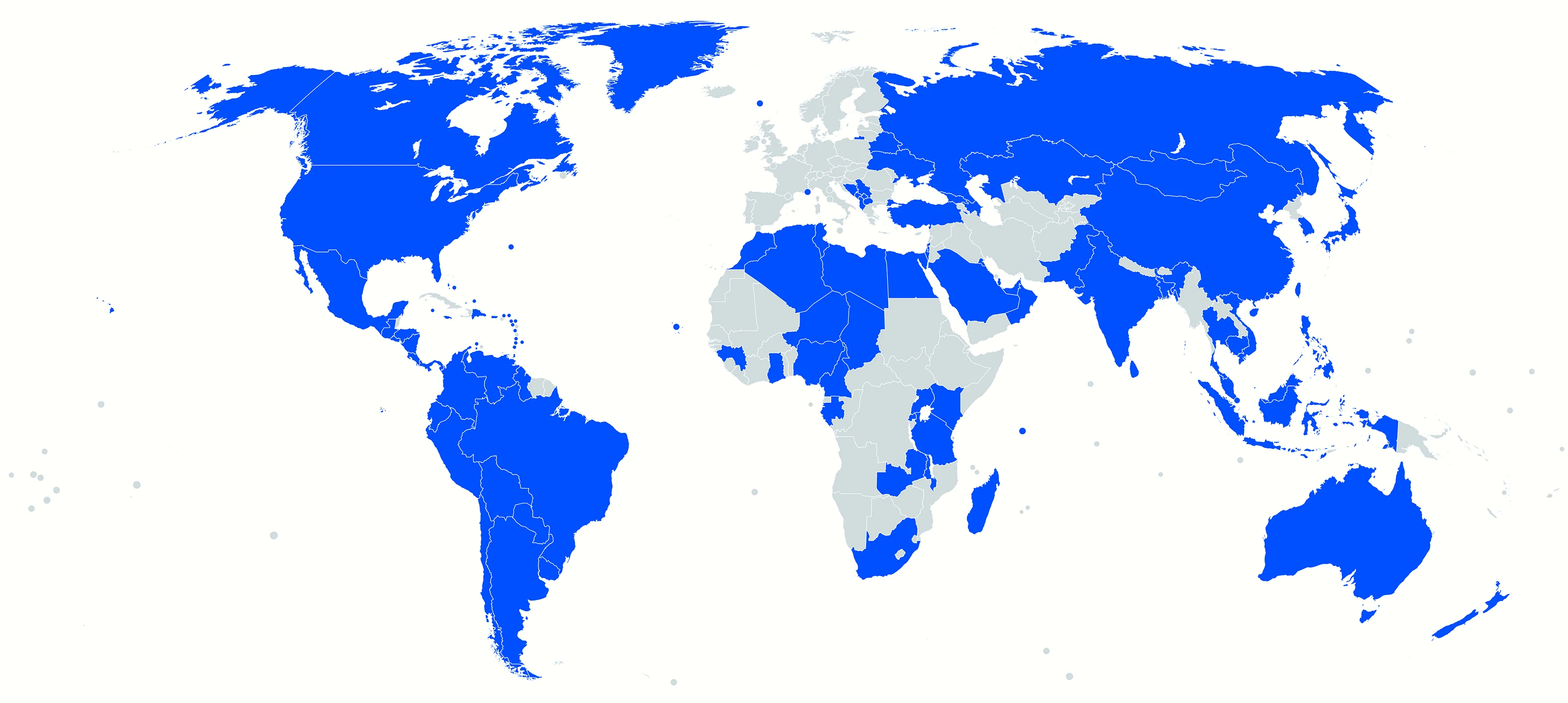 Roaming Plus World Map(© Telefónica)
Roaming Plus World Map