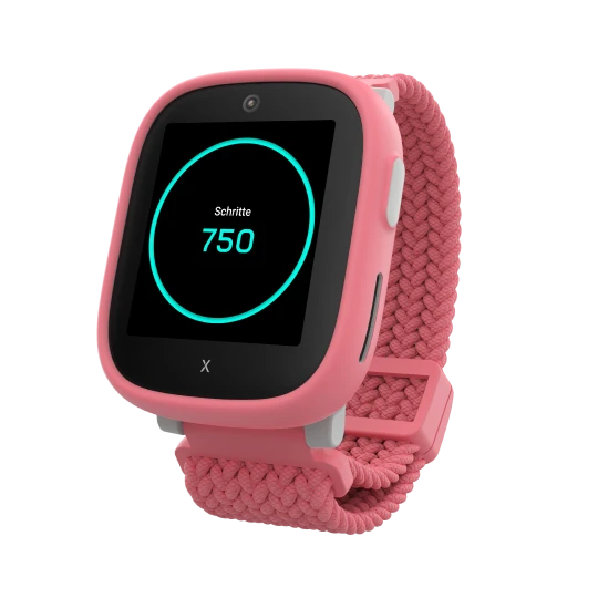  Pinke Kinder-Smartwatch zeigt Schrittzähler 