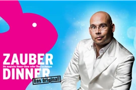  Cover vom Zauber-Dinner. Das Original! Die magische Dinner-Show voller Überraschungen. 