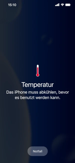  Temperaturwarnung beim iPhone
