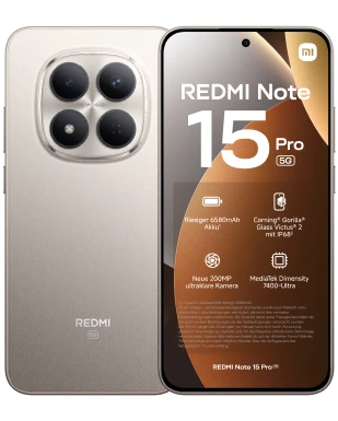 Redmi Note 15 Pro 5G – o2 Mobile Unlimited L Flex mit 300 MBit/s