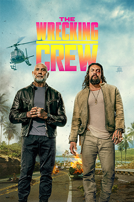 Filmplakat zu „The Wrecking Crew“: Zu sehen ist ein actionbetontes Motiv mit zentralen Figuren in dynamischer Pose. Die Gestaltung wirkt energiegeladen und spannungsvoll, mit kontrastreicher Farbgebung und visuellen Elementen, die auf Teamwork, Gefahr und eine rasante Handlung verweisen.