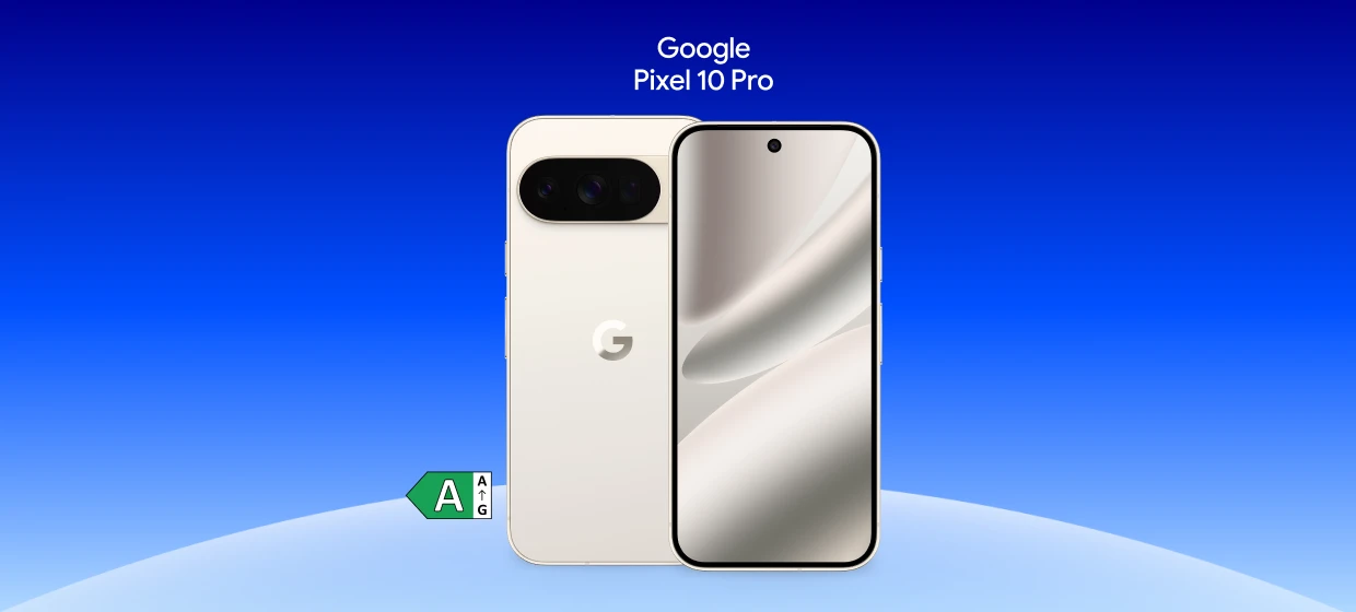  Front- und Rückansicht des Google Pixel 10 Pro

