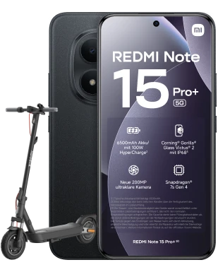 Xiaomi Redmi Note 15 Pro+ mit Scooter