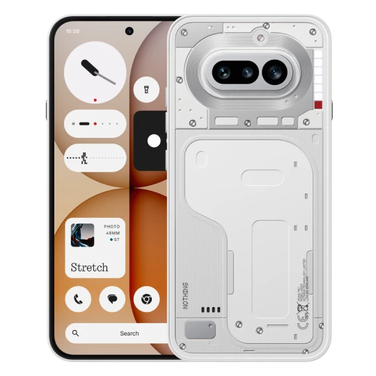  Vorder- und Rückansicht des Nothing Phone 4a 