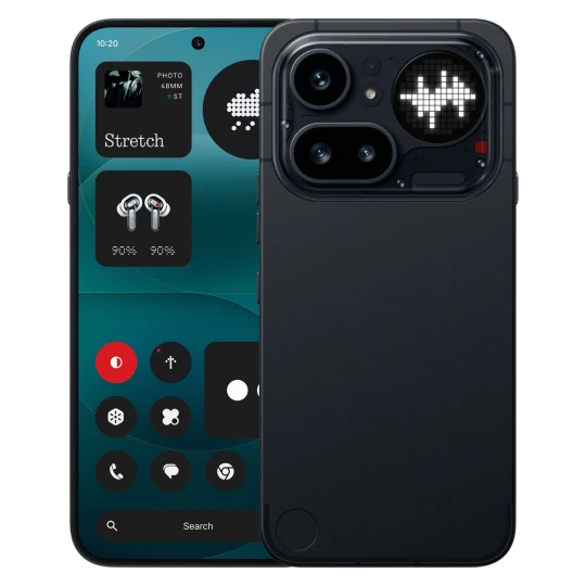  Vorder- und Rückansicht des Nothing Phone 4a Pro 