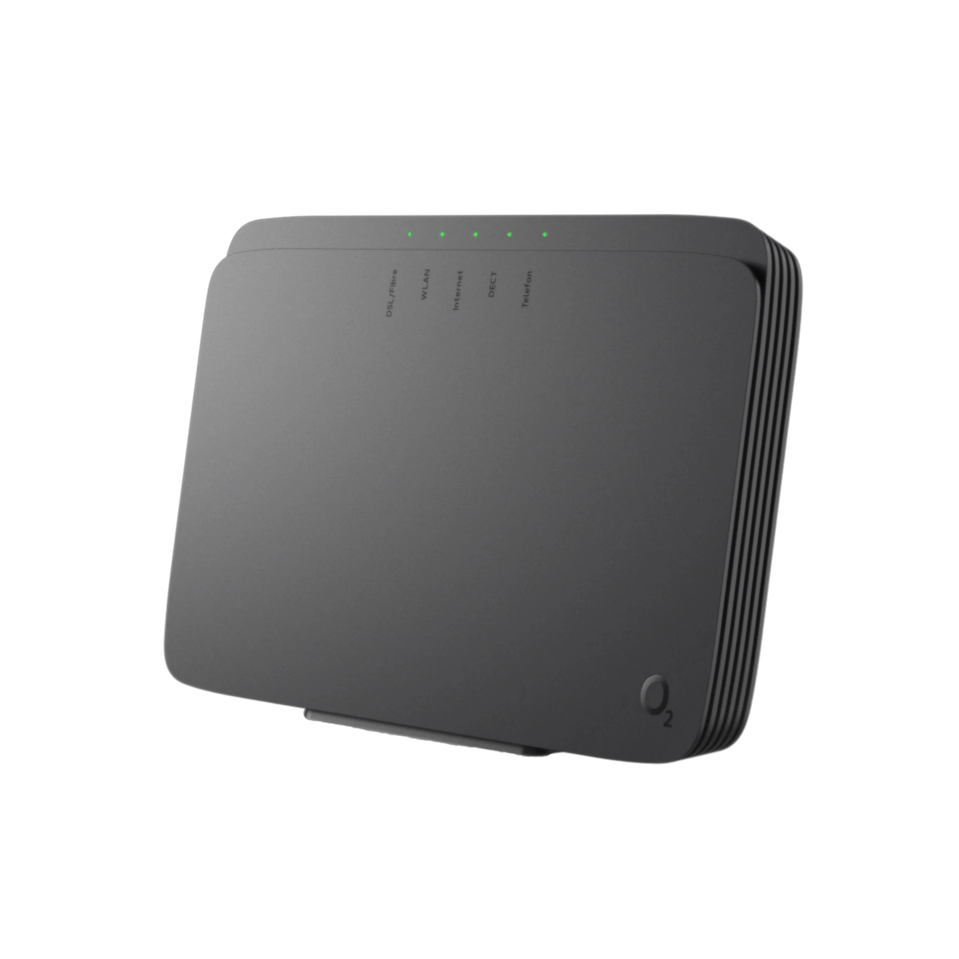  Frontansicht des O2 HomeBox 4 Glasfaser- und DSL-Router
