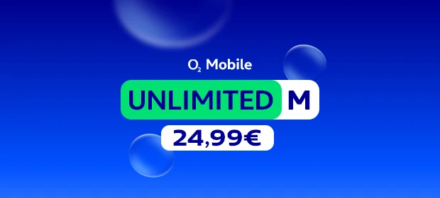  O2 Mobile Unlimited M für 24,99 €
