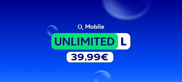  O2 Mobile Unlimited L für 39,99 €
