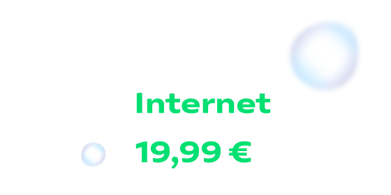  Schnelles Internet schon ab 19,99 €
