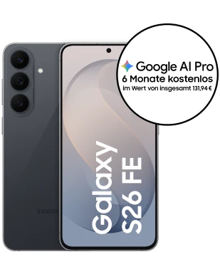 Samsung Galaxy S26 FE 128GB mit unlimited Datenvolumen Telefónica für 58,49€ mtl.