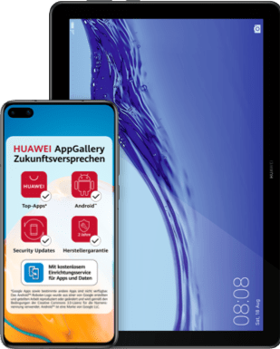 Huawei P40 mit Tablet