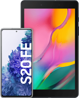 Samsung Galaxy S20 FE mit Tablet