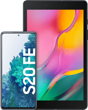 Samsung Galaxy S20 FE mit Tablet